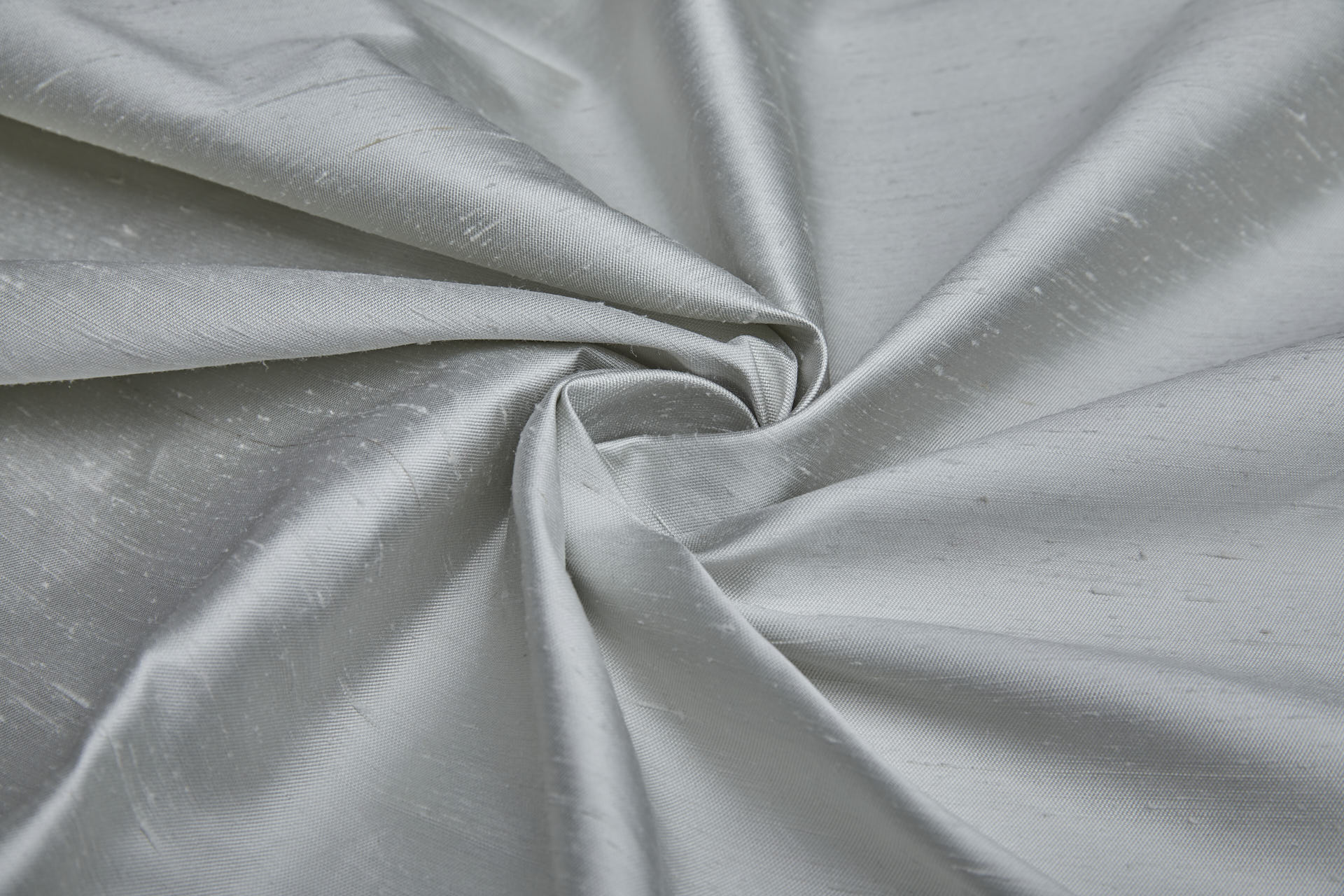 Warm Silver Silk Shantung fabric