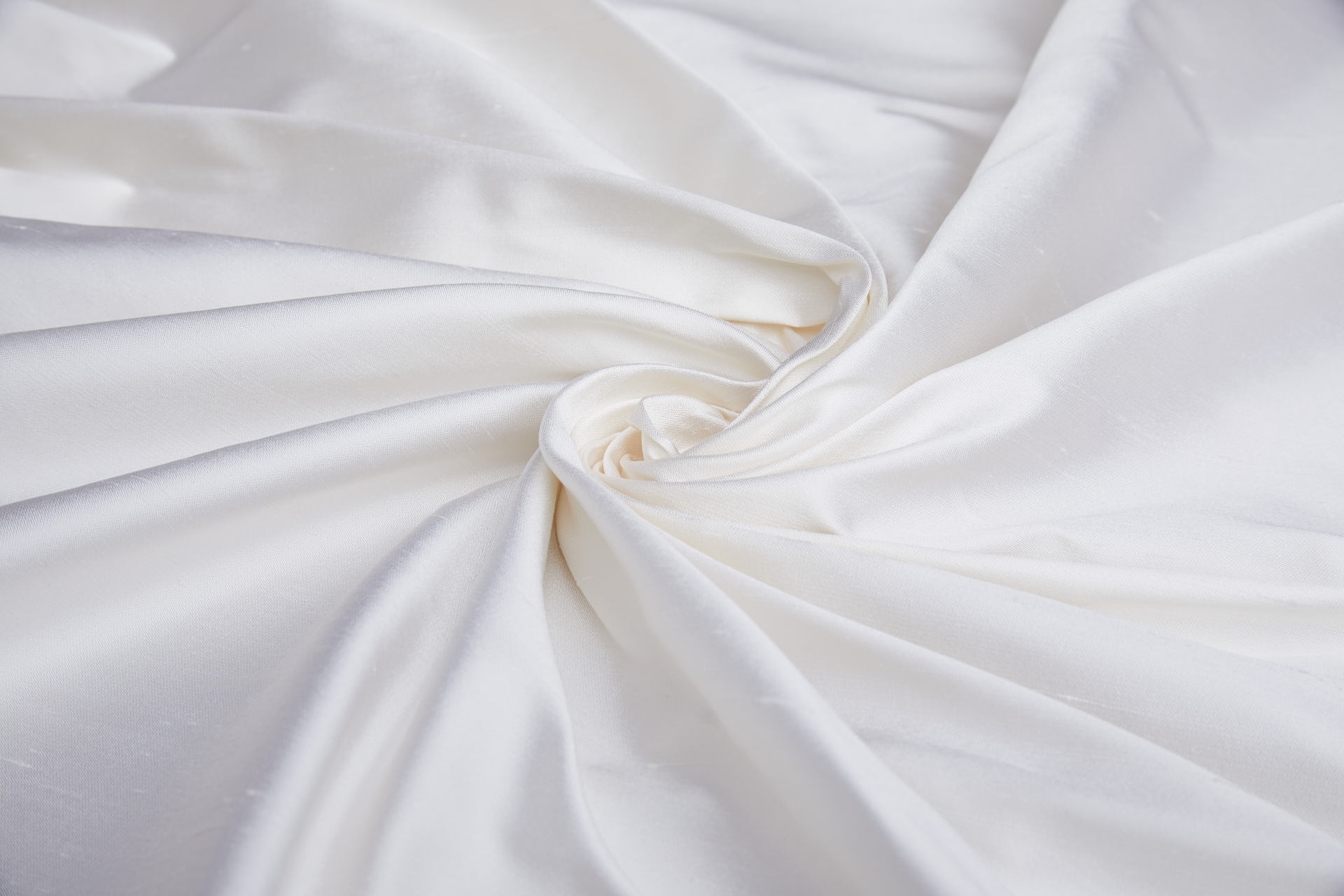 White Silk Shantung fabric