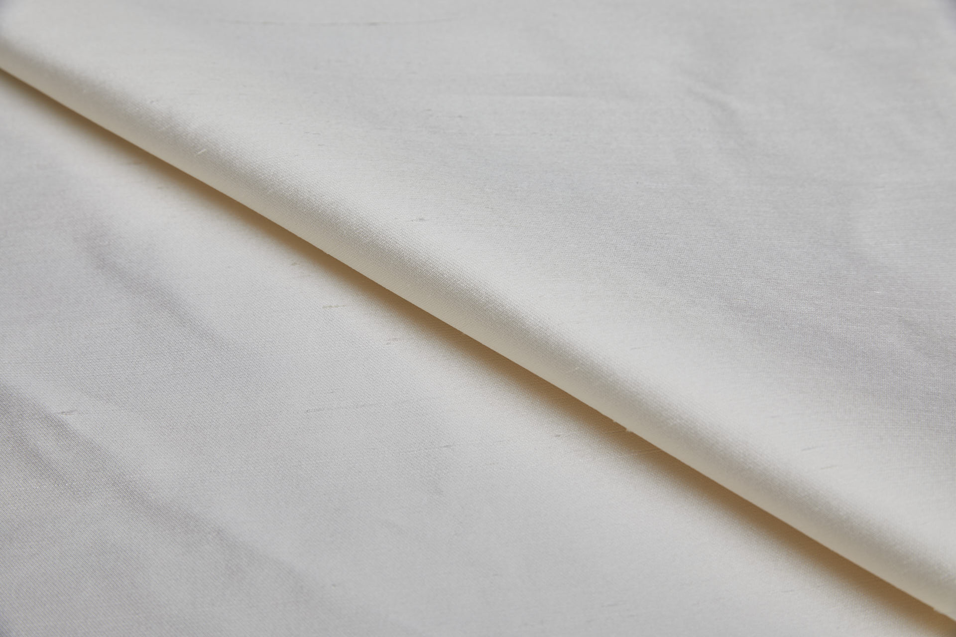 Ivory Satin Backed Shantung Silk fabric, image 4 of 10