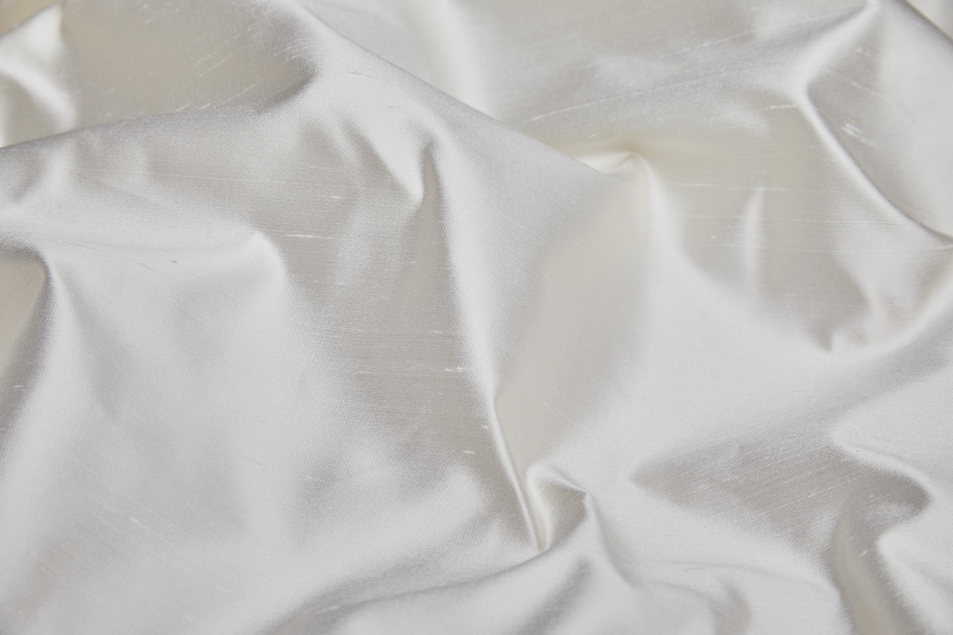 Ivory Satin Backed Shantung Silk fabric, image 5 of 10