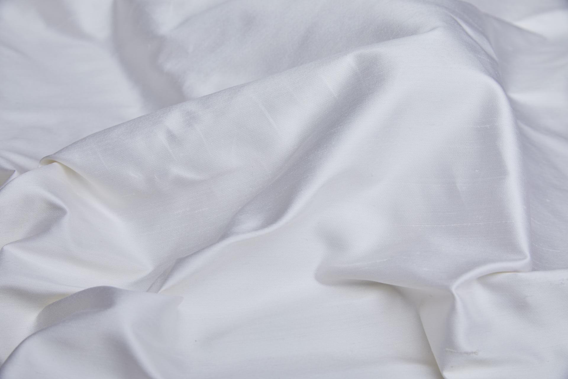 White Satin Dupion fabric, image 4 of 8