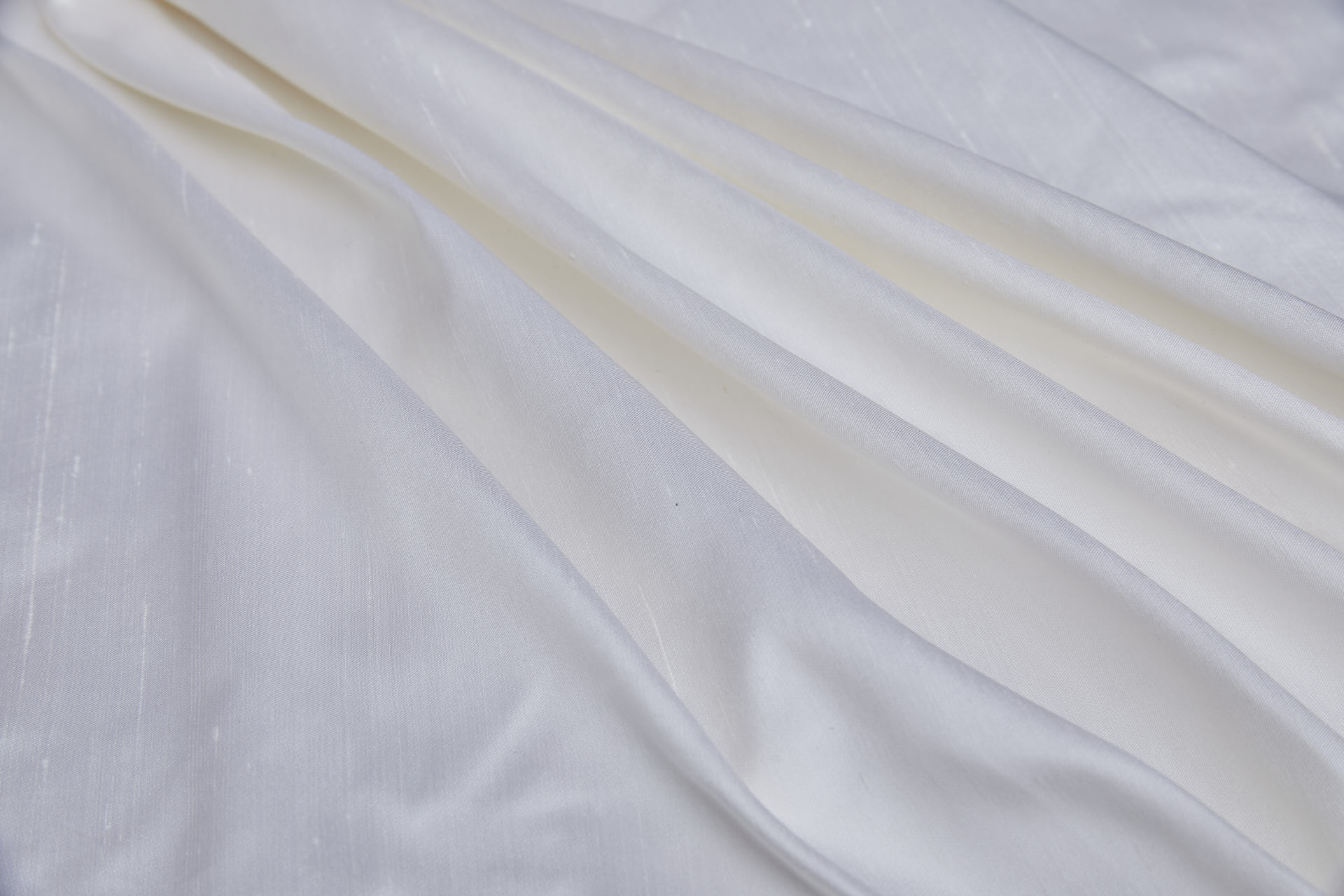 White Satin Dupion fabric, image 5 of 8