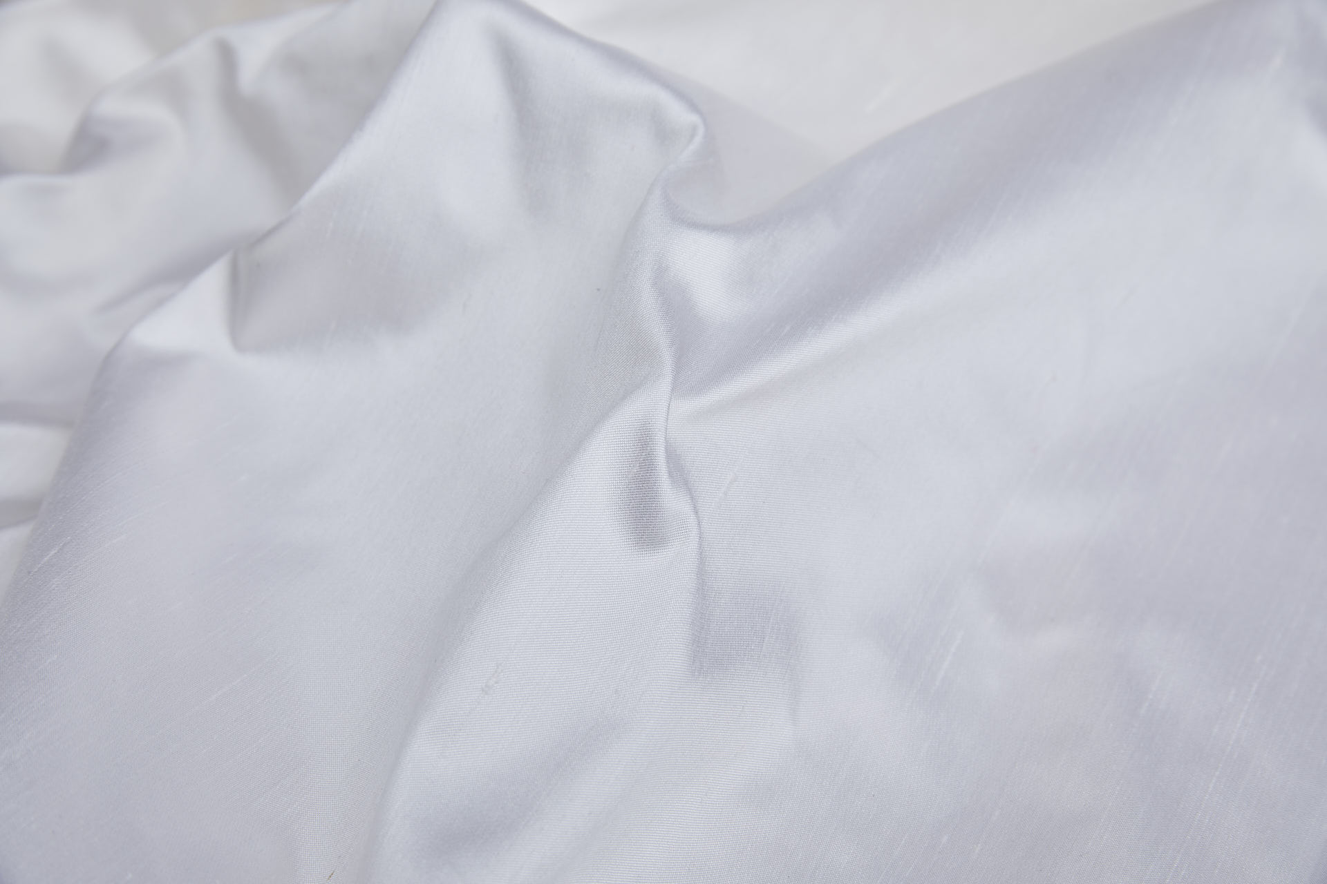 White Satin Dupion fabric, image 6 of 8