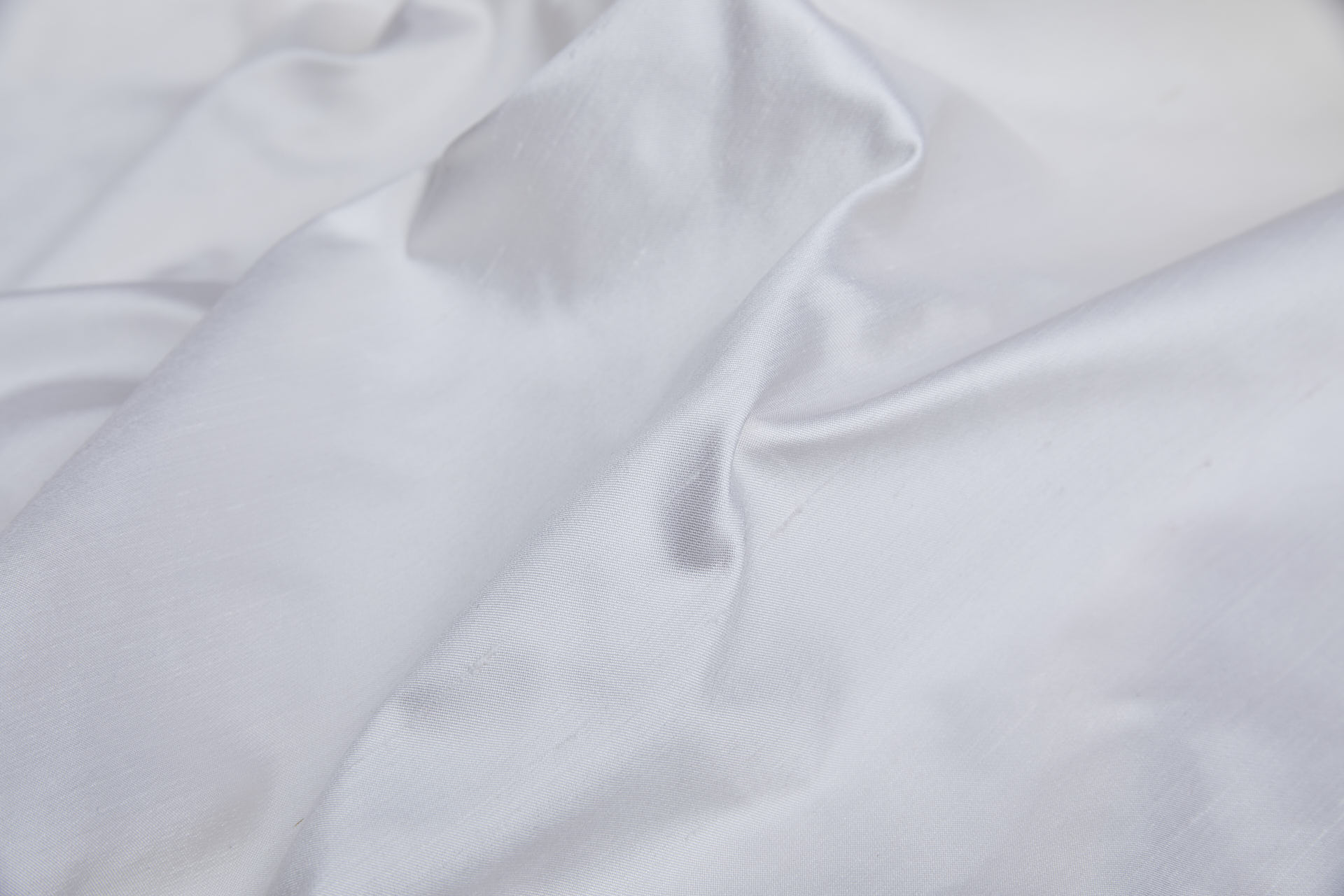 White Satin Dupion fabric, image 7 of 8