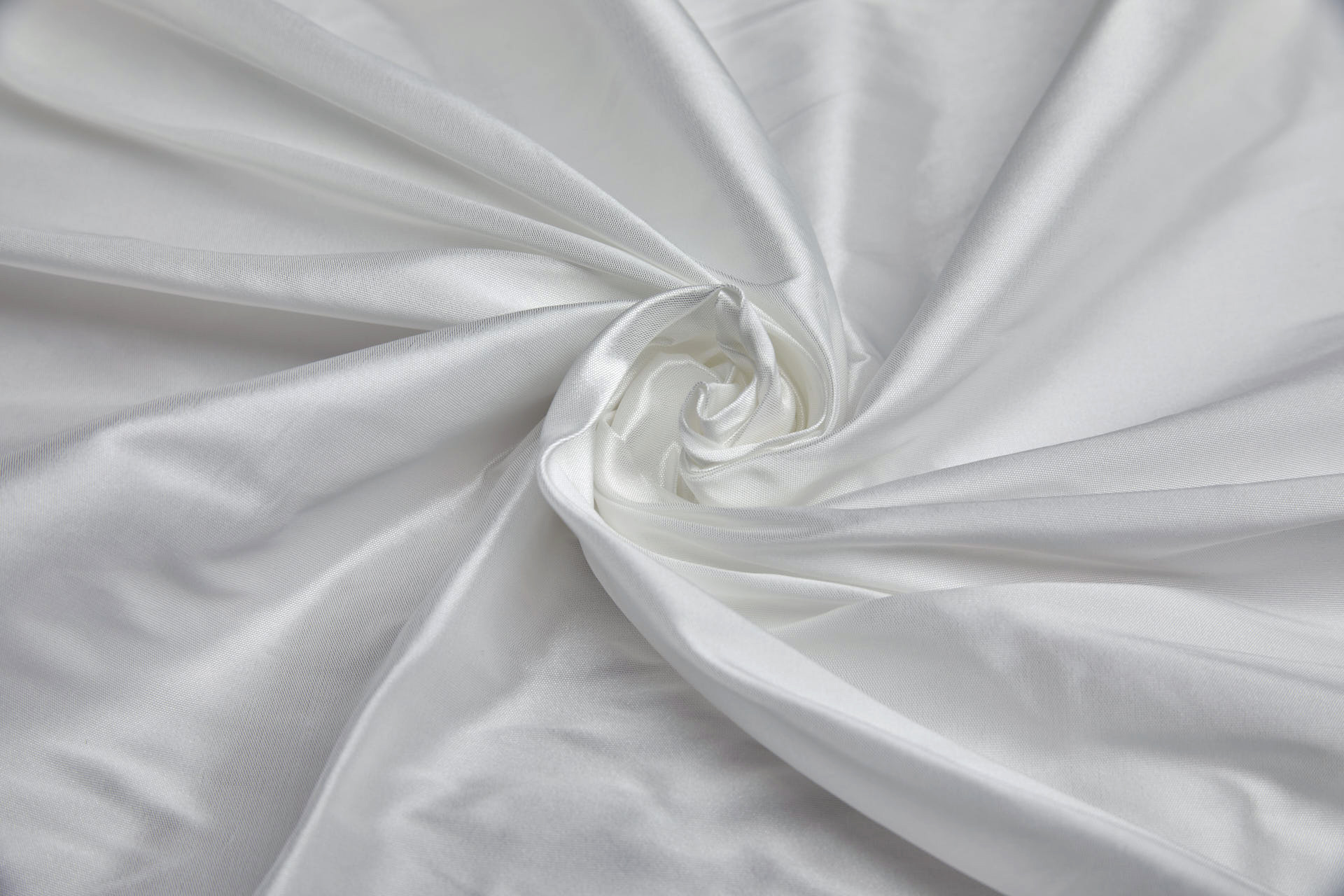 Off-White Poly Acetate Taffeta fabric