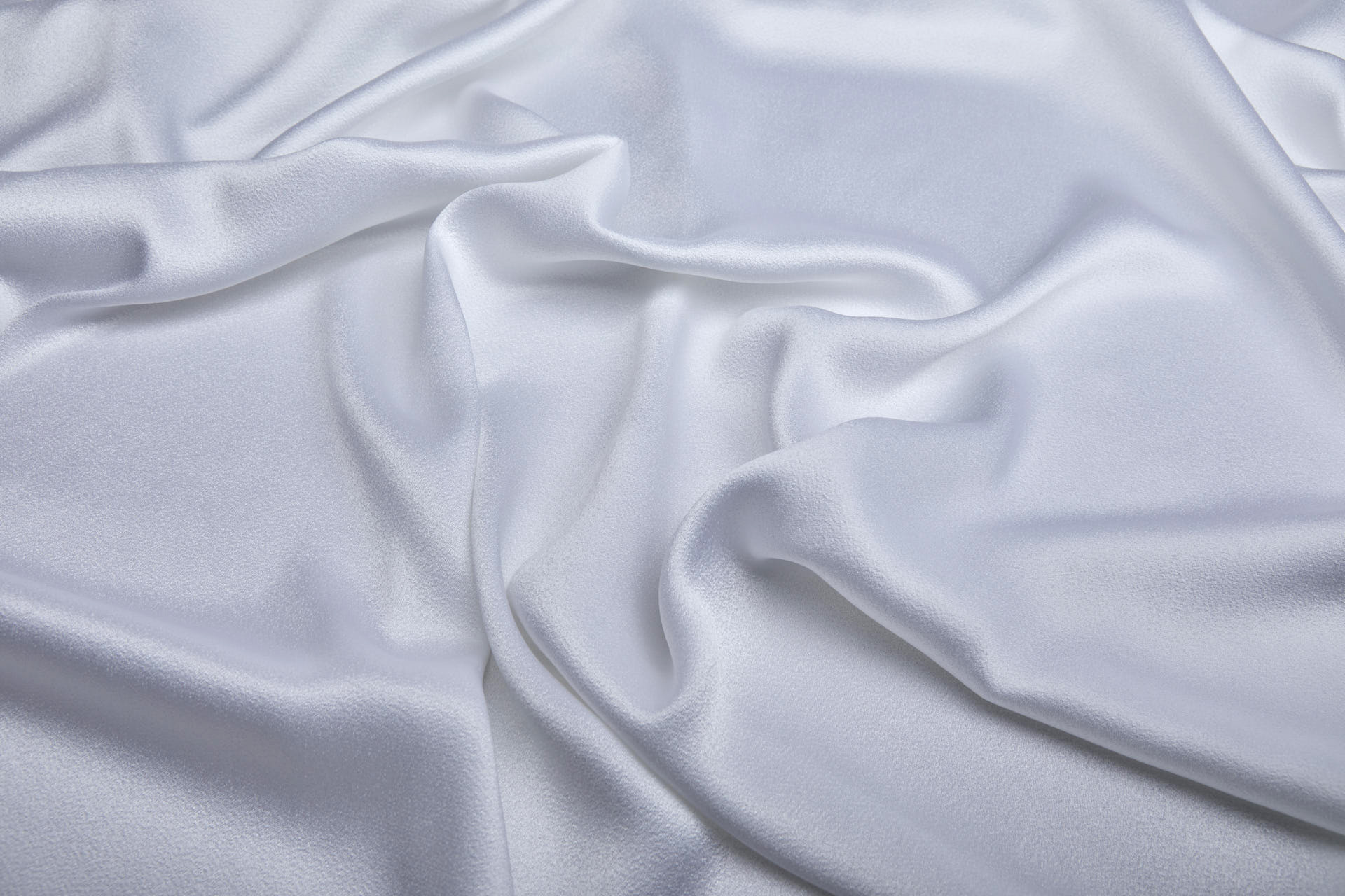 Textured Viscose and Acetate Satin Backed Satin - White fabric