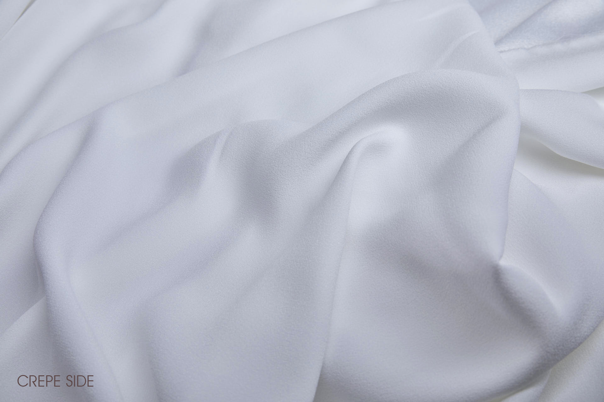 Textured Viscose and Acetate Satin Backed Satin - White fabric, image 6 of 7