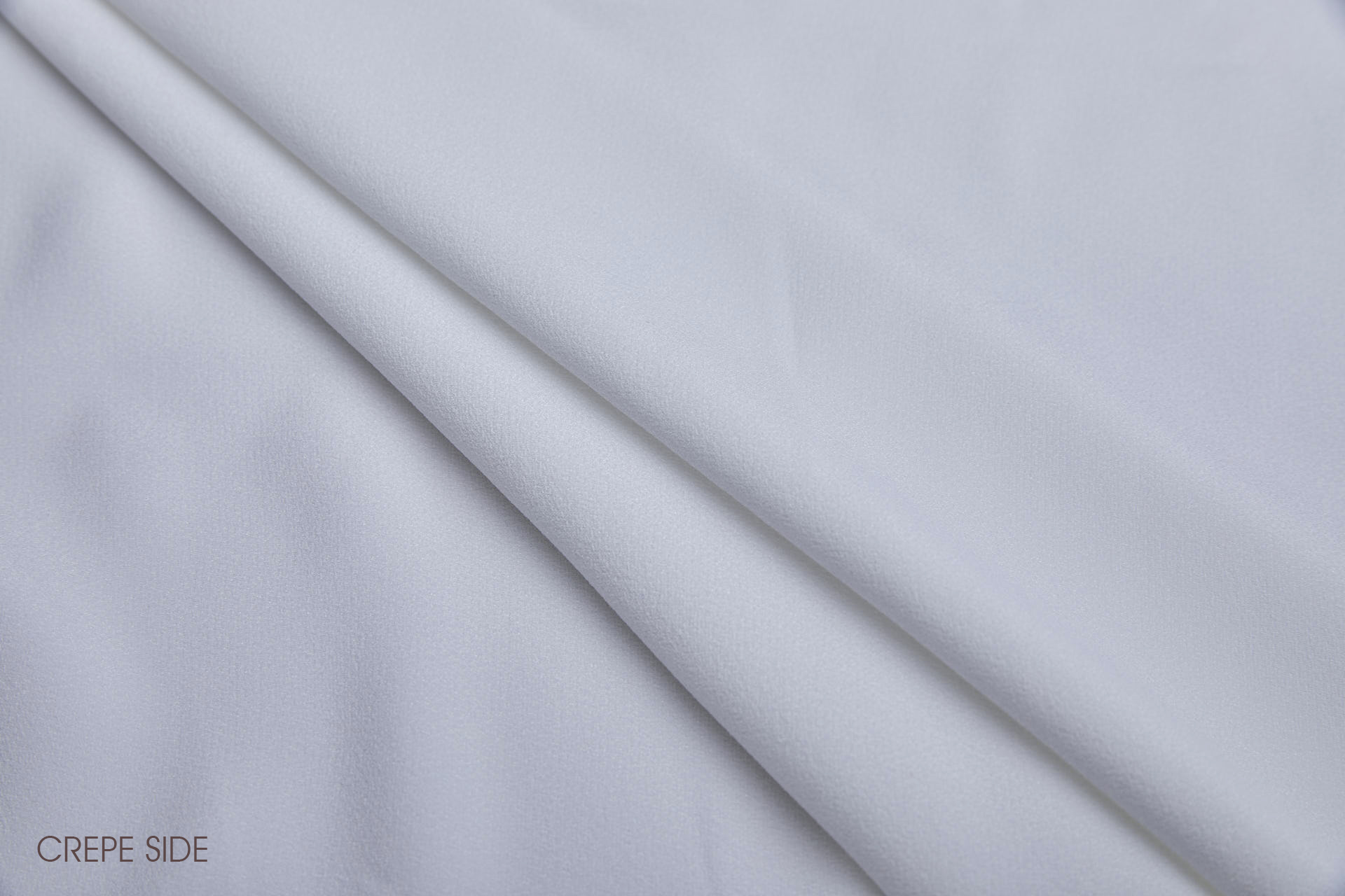 Textured Viscose and Acetate Satin Backed Satin - White fabric, image 4 of 7