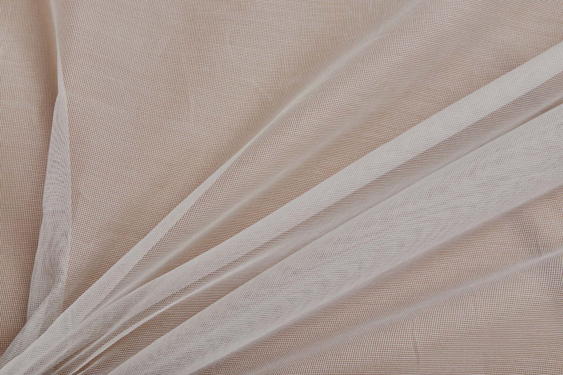 Italian Silk and Cotton Gauze Organza - Ivory fabric, image 9 of 9