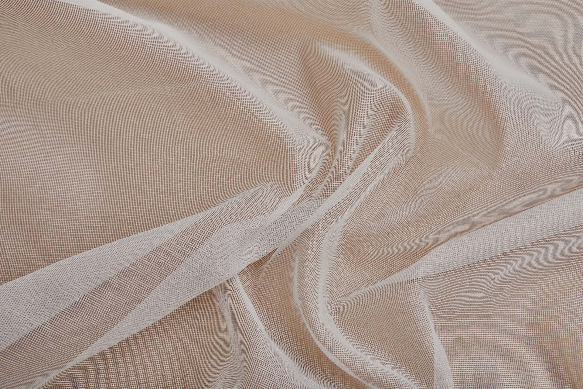 Italian Silk and Cotton Gauze Organza - Ivory fabric