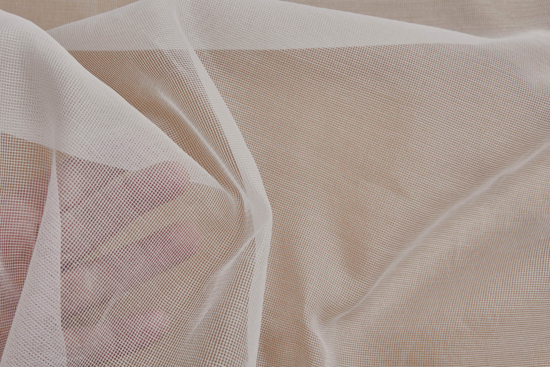 Italian Silk and Cotton Gauze Organza - Ivory fabric, image 2 of 9