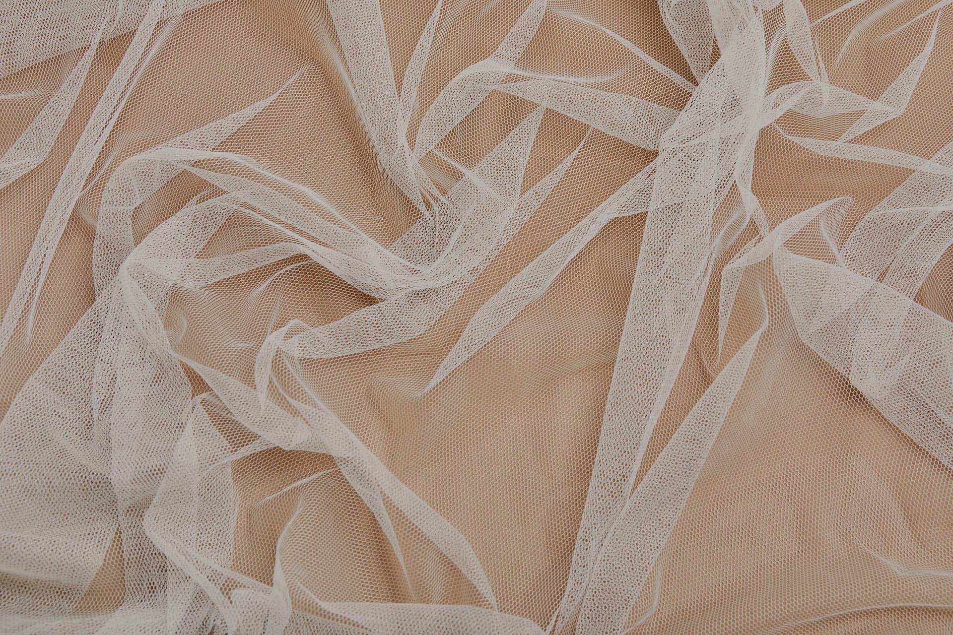 Soft Polyester Veiling Tulle - Ivory fabric, image 7 of 12