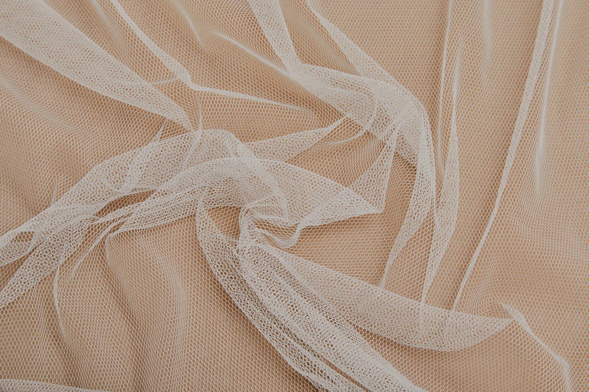 Soft Polyester Veiling Tulle - Ivory fabric, image 11 of 12