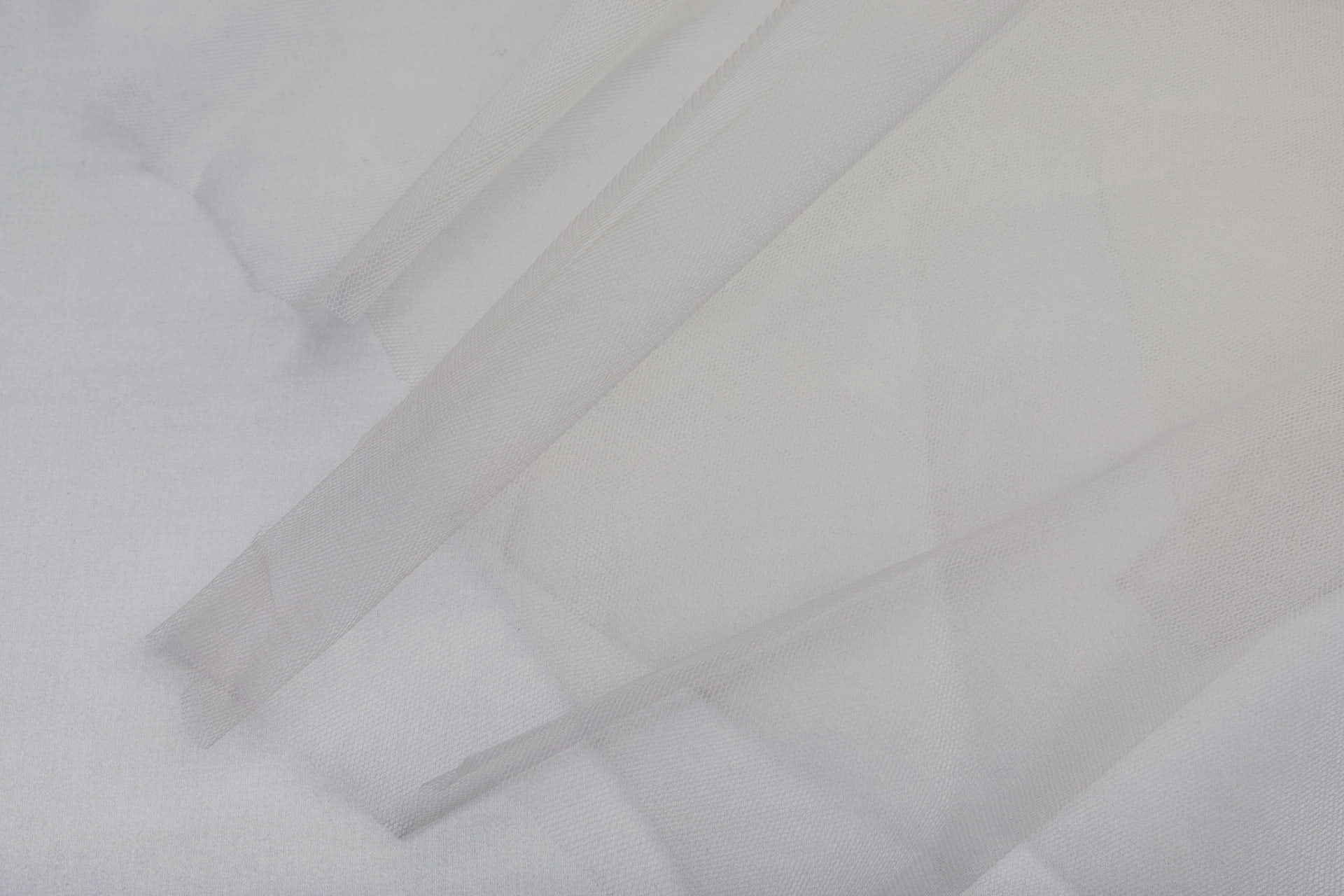 Vintage Ivory Stiff Dressnet Tulle fabric, image 4 of 9