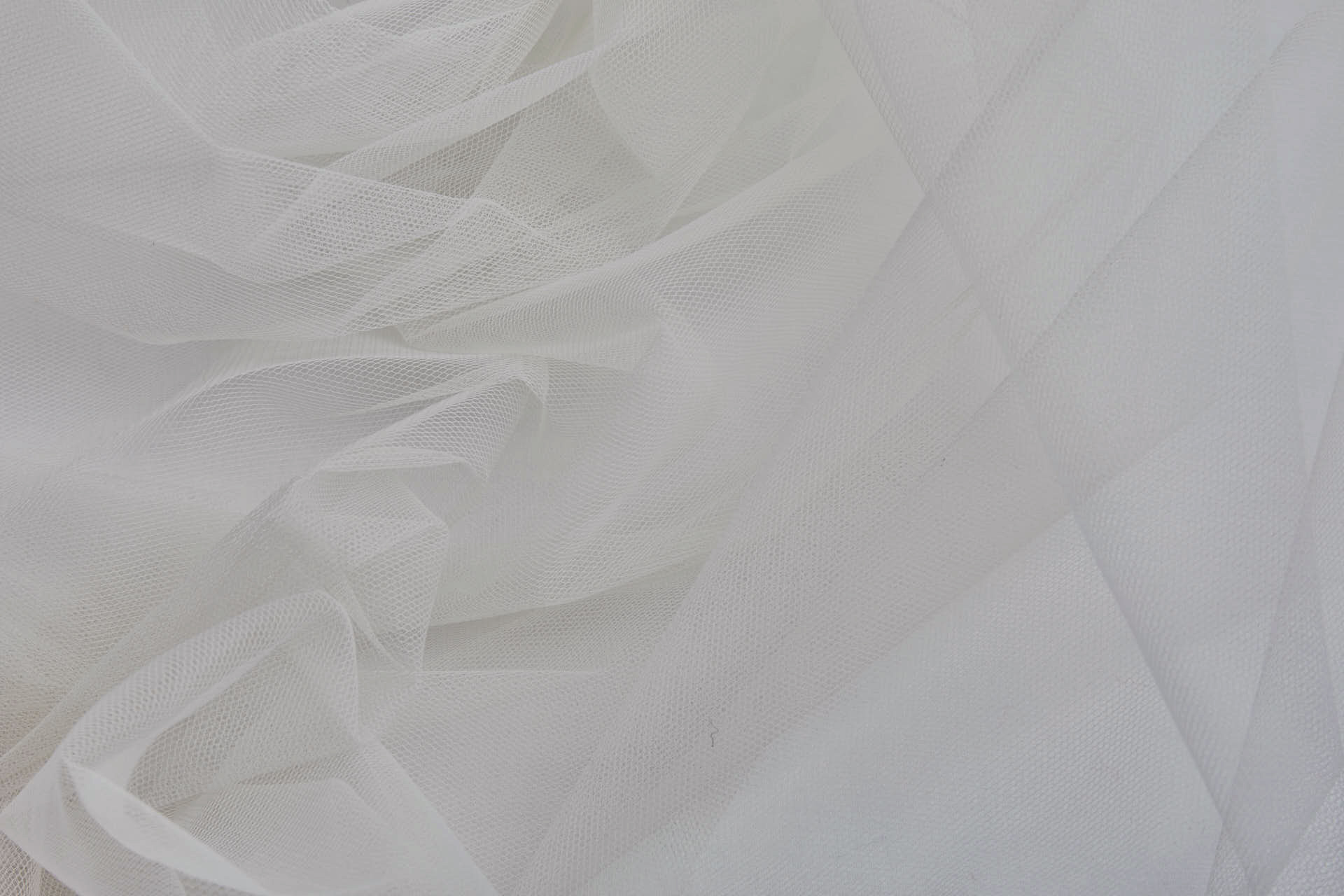 Vintage Ivory Stiff Dressnet Tulle fabric, image 7 of 9