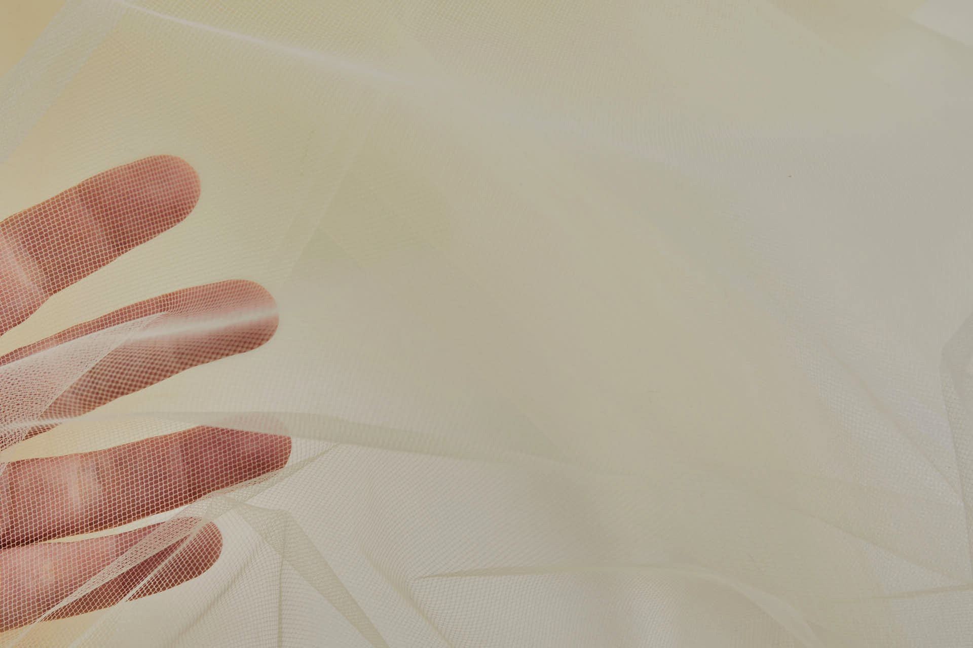 Nylon Veiling Tulle - Pale Golden fabric, image 2 of 5