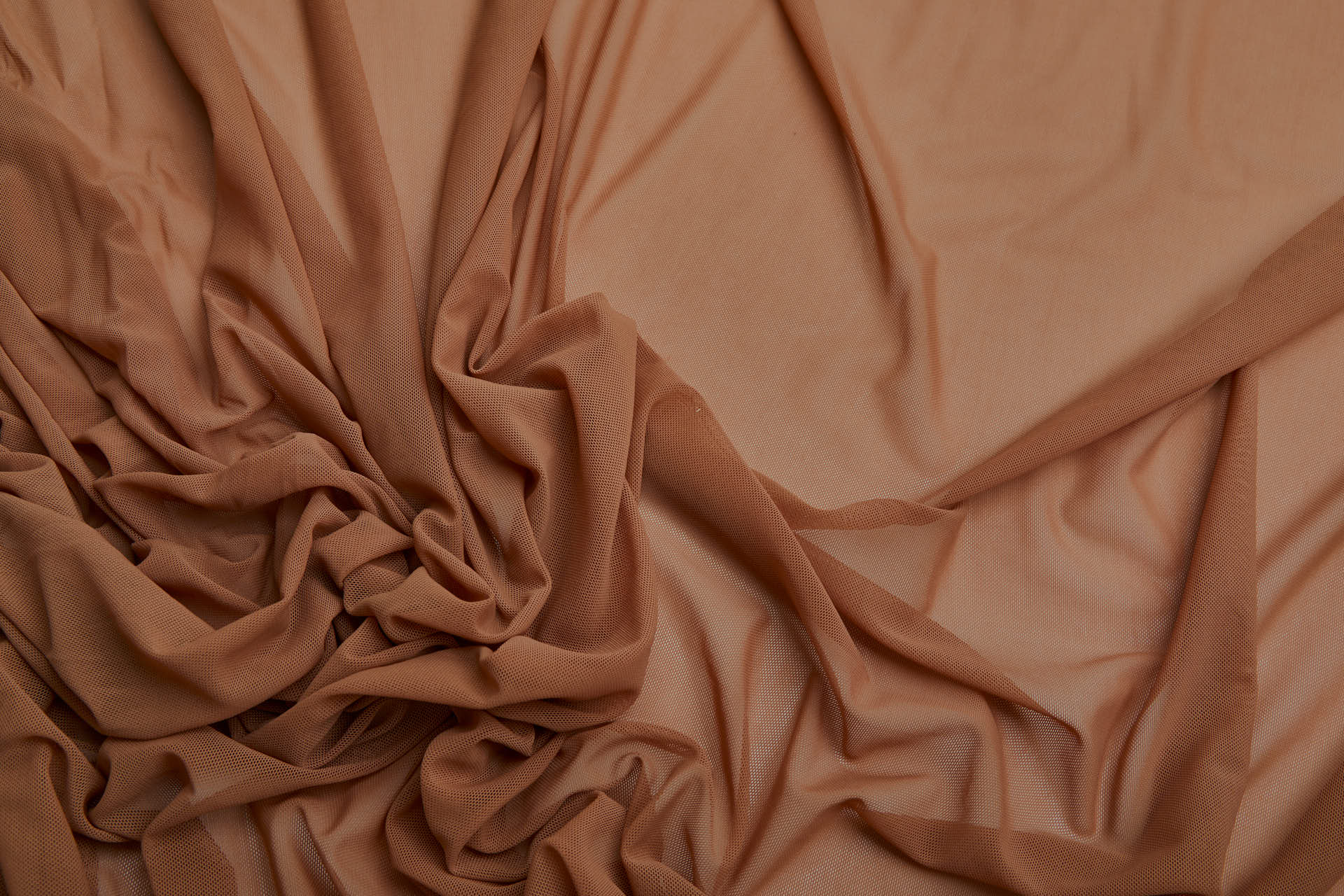 Lingerie Mesh - Terracotta Nude fabric, image 7 of 7
