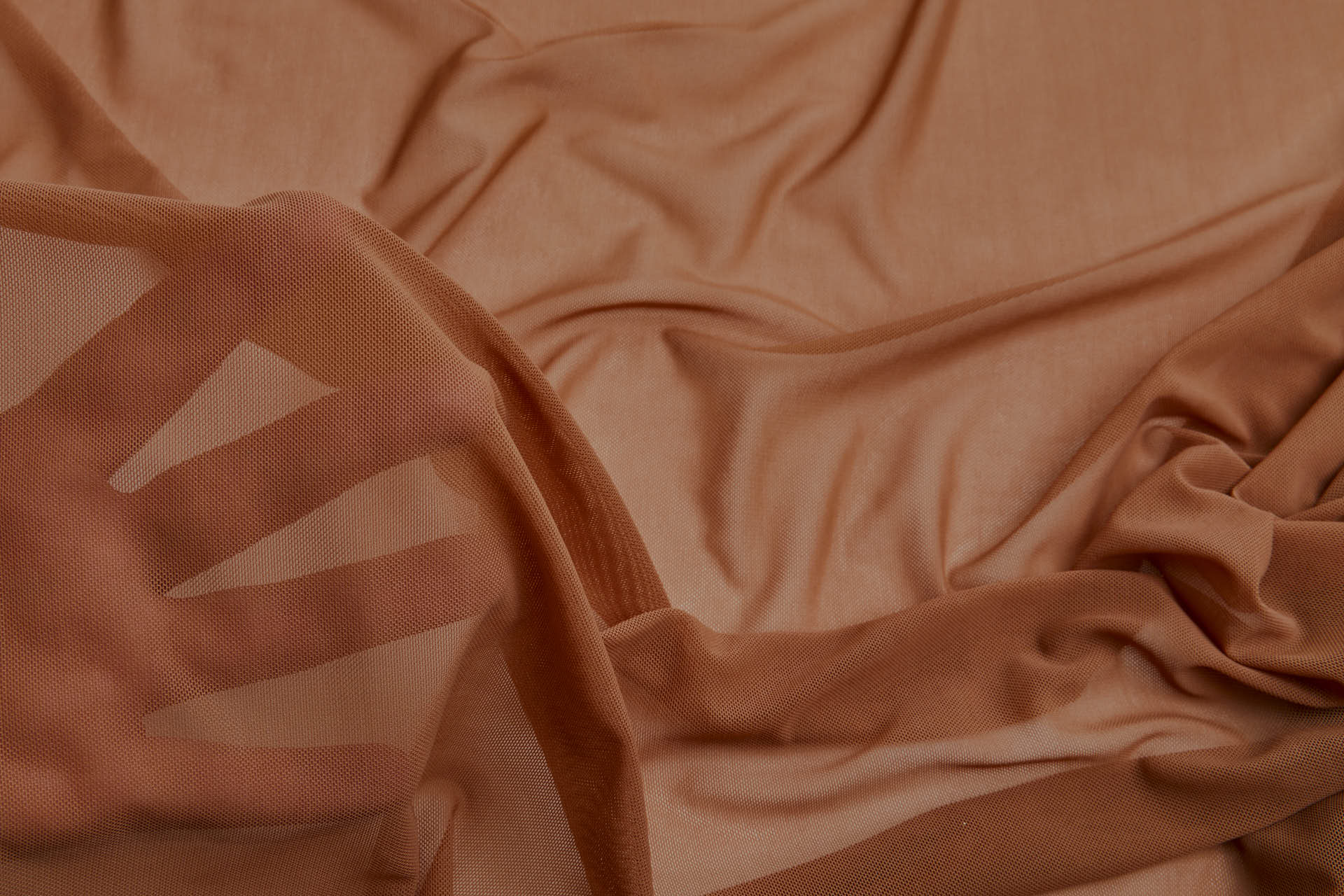 Lingerie Mesh - Terracotta Nude fabric, image 4 of 7