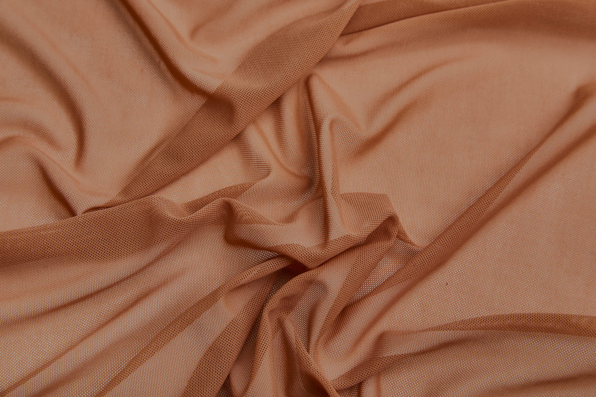 Lingerie Mesh - Terracotta Nude fabric, image 6 of 7
