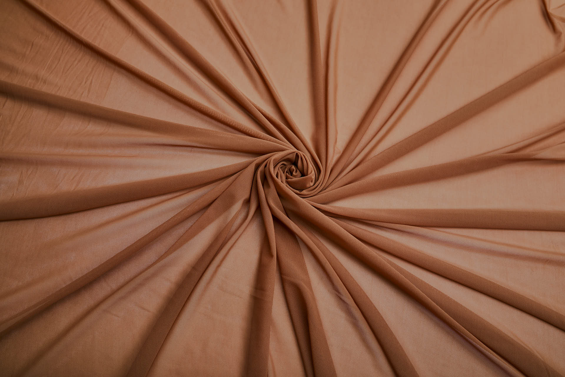 Lingerie Mesh - Terracotta Nude fabric, image 2 of 7