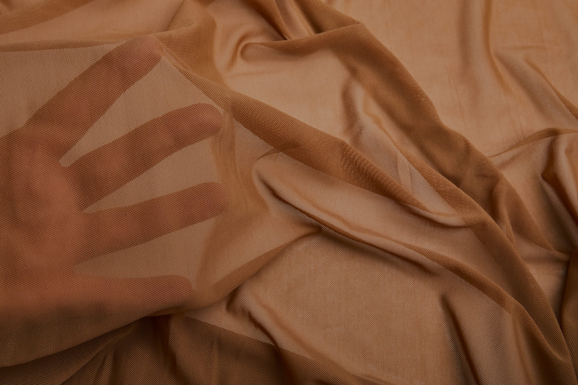 Lingerie Mesh - Caramel Nude fabric, image 5 of 6