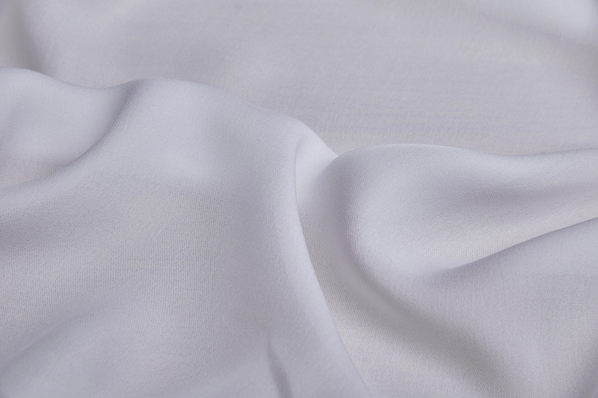 Double Silk Georgette - White fabric, image 3 of 5