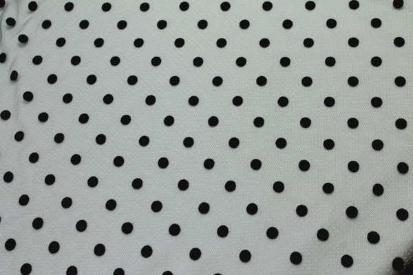 BACK IN STOCK - Polka Dot / Flock Spot Tulle - Black - Medium fabric, image 3 of 4