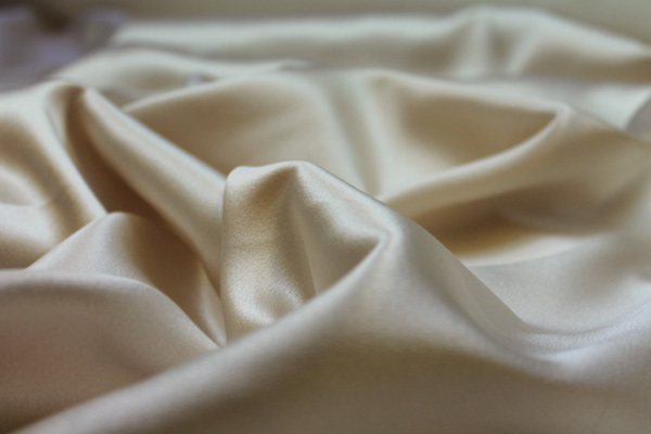 Silk Satin Backed Crepe - Blush fabric, image 2 of 4