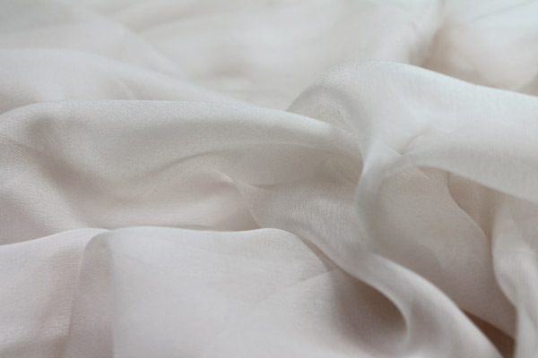 Oyster Silk Chiffon fabric, image 2 of 3