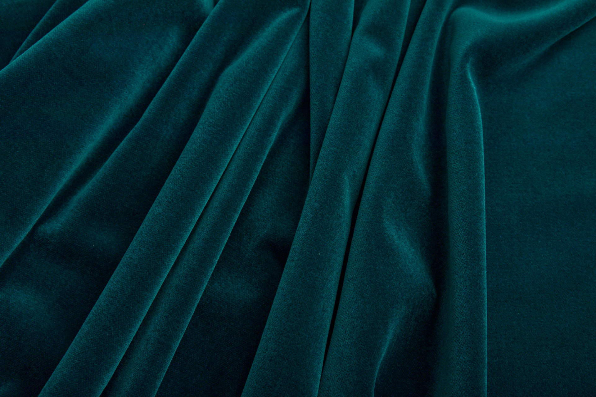 Italian Cotton Velvet - Peacock fabric, image 4 of 7