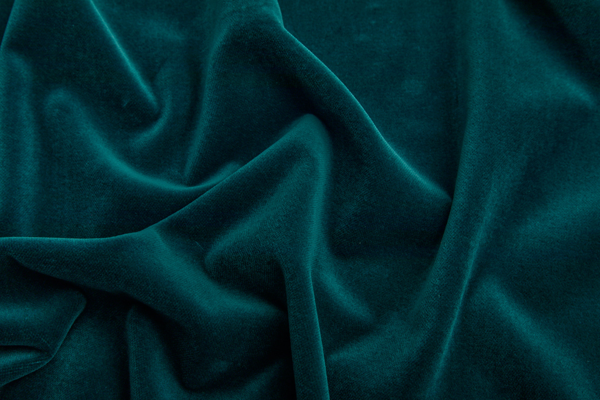 Italian Cotton Velvet - Peacock fabric, image 6 of 7