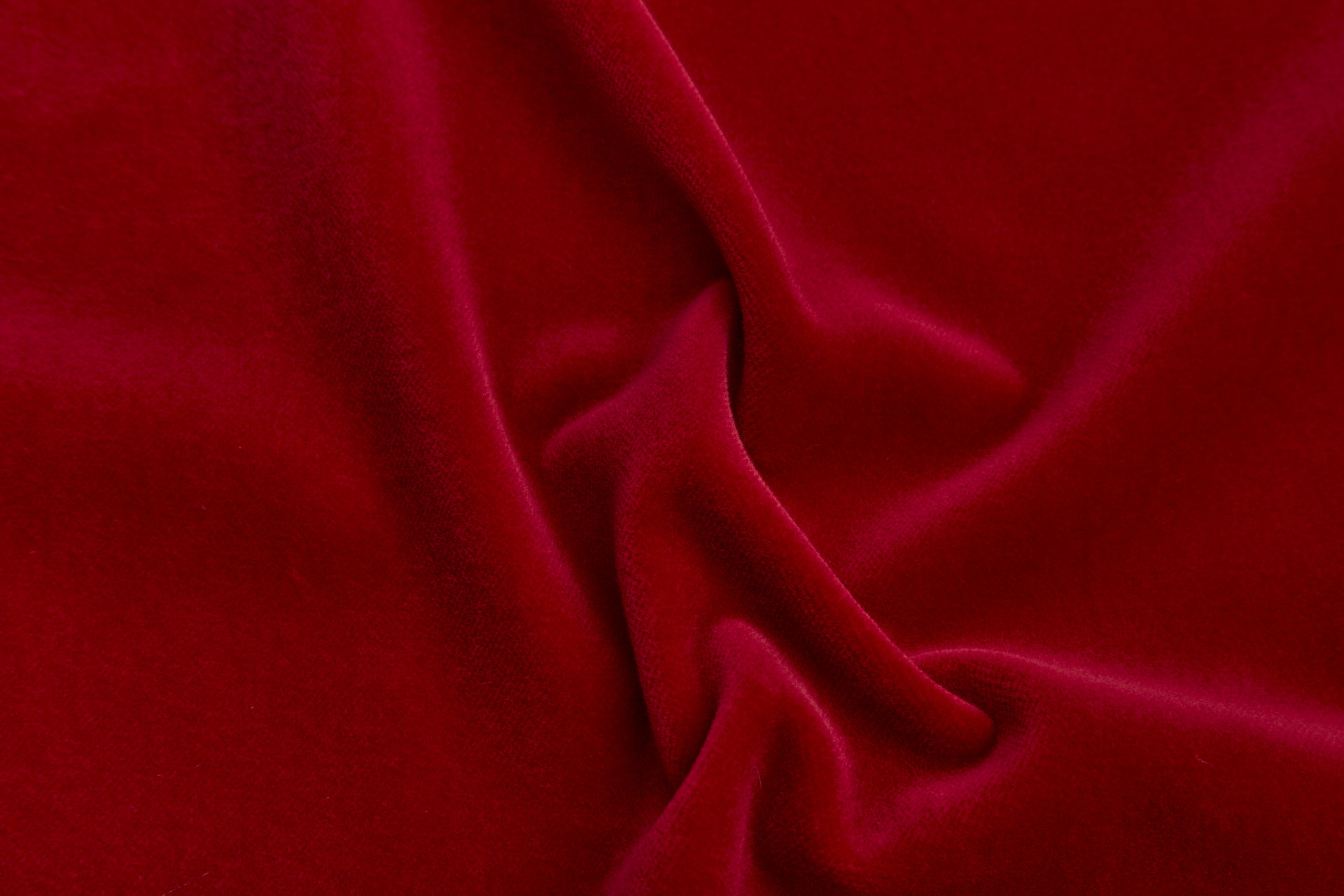 Italian Cotton Velvet - Red fabric, image 6 of 7