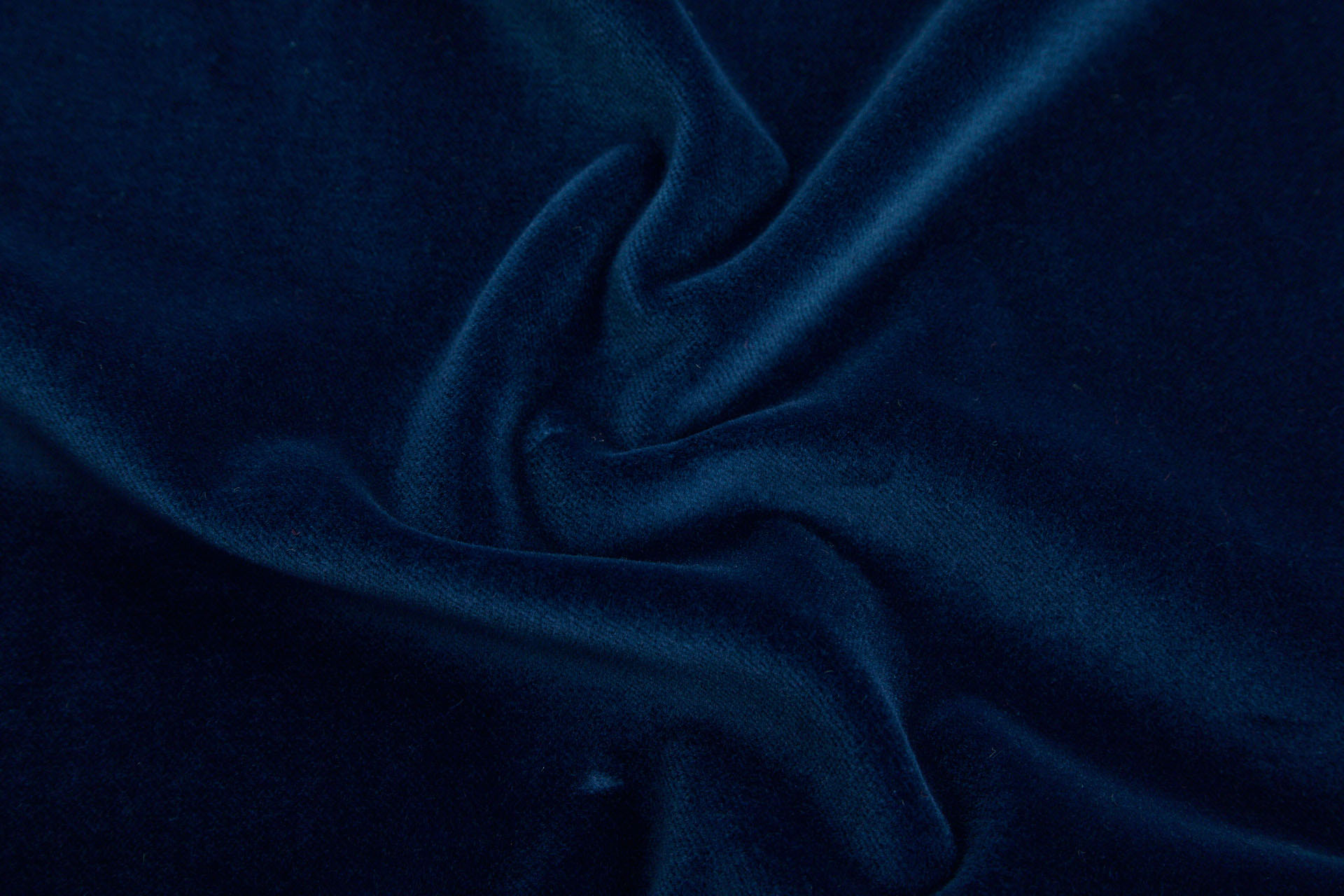 Italian Cotton Velvet - Navy fabric, image 2 of 7