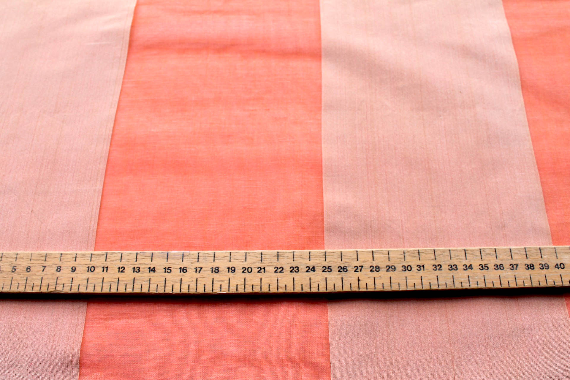 Wide Striped Silk Organza - Orange and Gold fabric, image 4 of 5