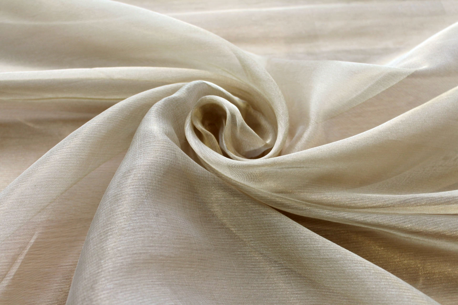 Silk Organza - Metallic Gold fabric