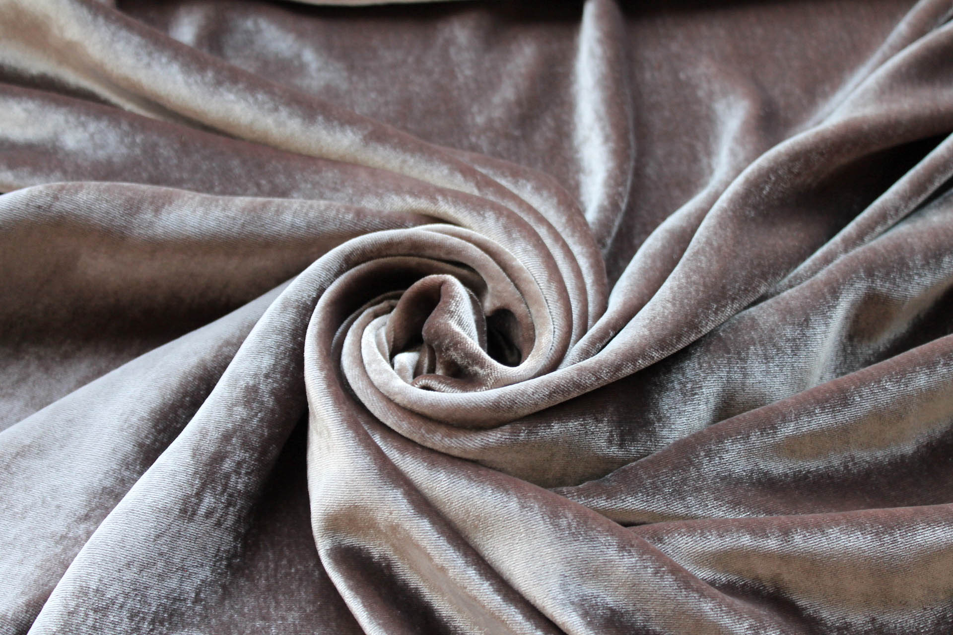 Silk Velvet - Mushroom fabric