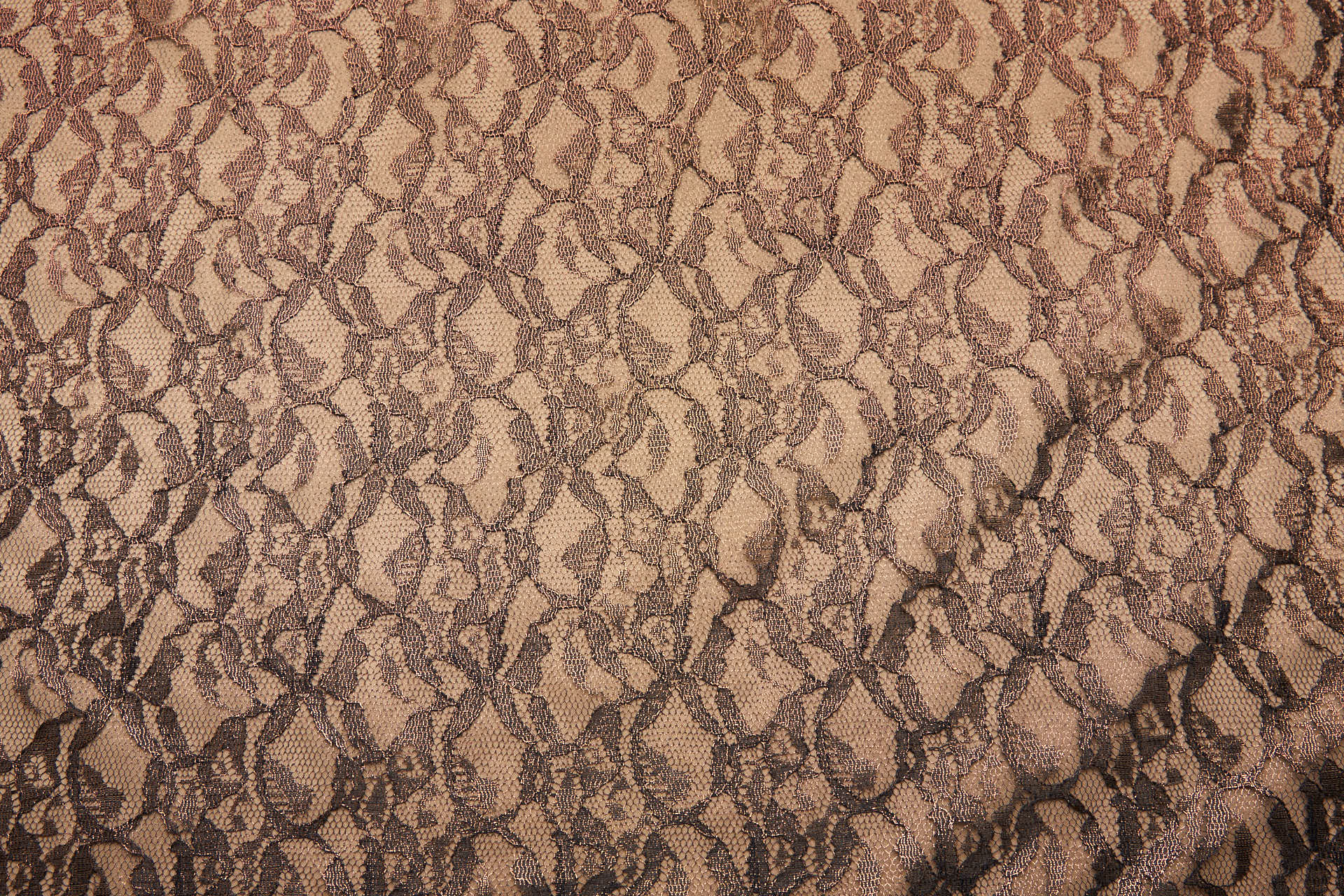 Foil Printed Lace - Black Copper fabric, image 7 of 10