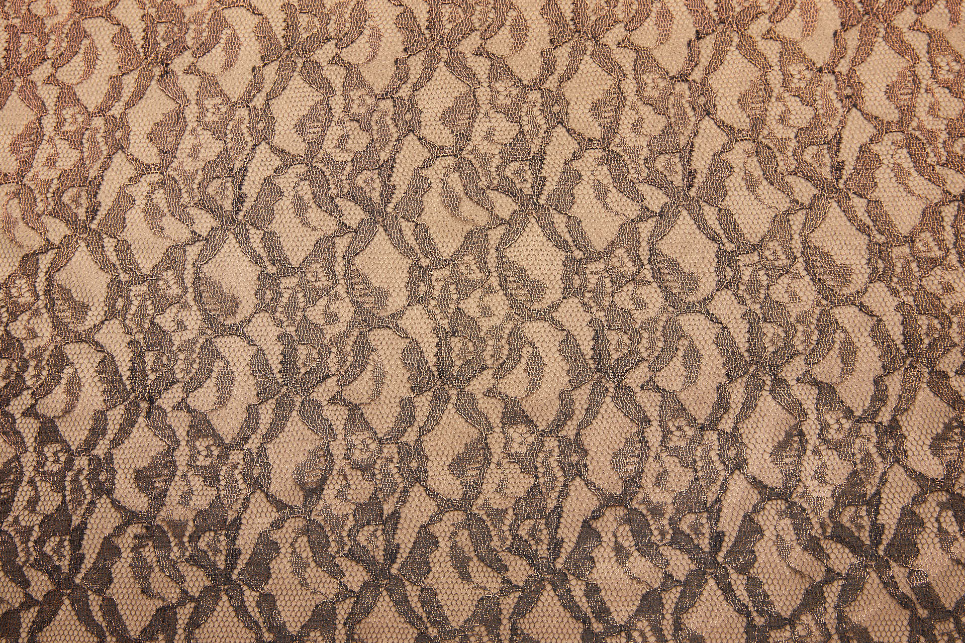 Foil Printed Lace - Black Copper fabric, image 5 of 10