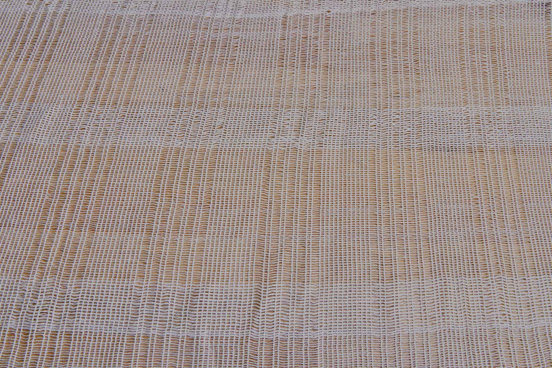 Loose Weave Viscose Mesh Fabric - Ivory, image 5 of 9