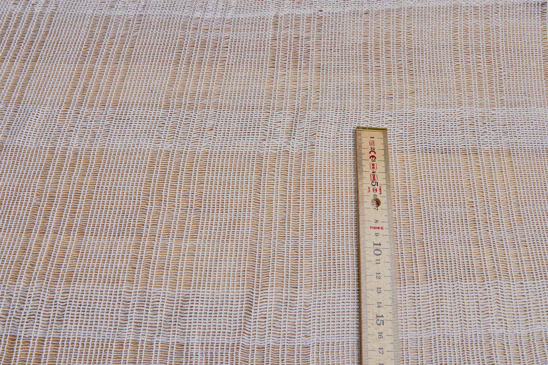 Loose Weave Viscose Mesh Fabric - Ivory, image 7 of 9