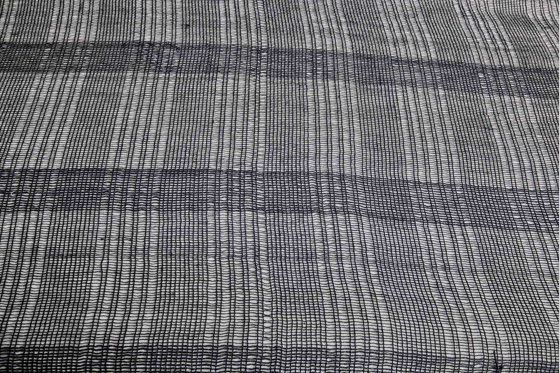 Loose Weave Viscose Mesh Fabric - Black, image 10 of 10