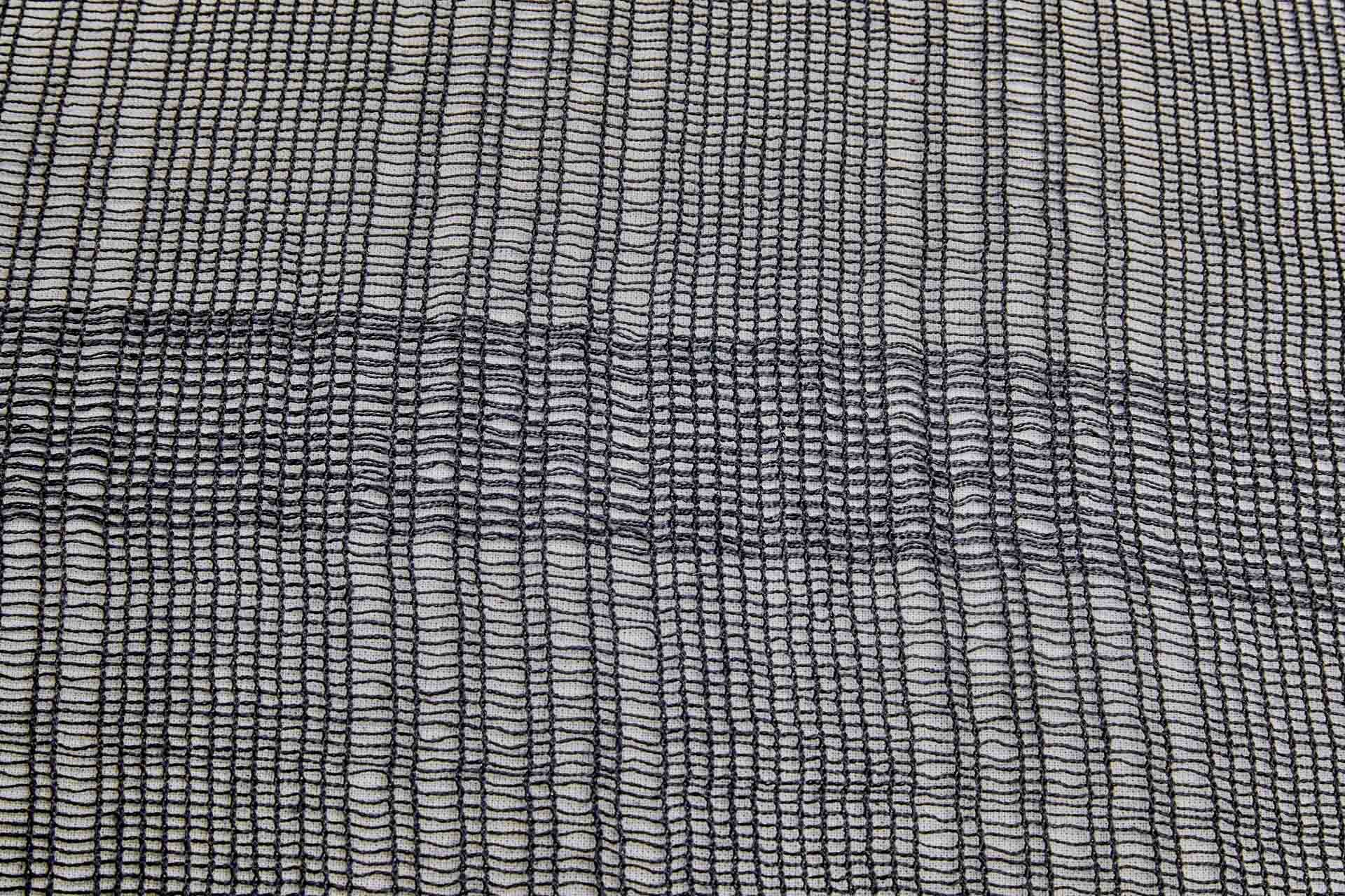 Loosely Woven Mesh Fabric - Black