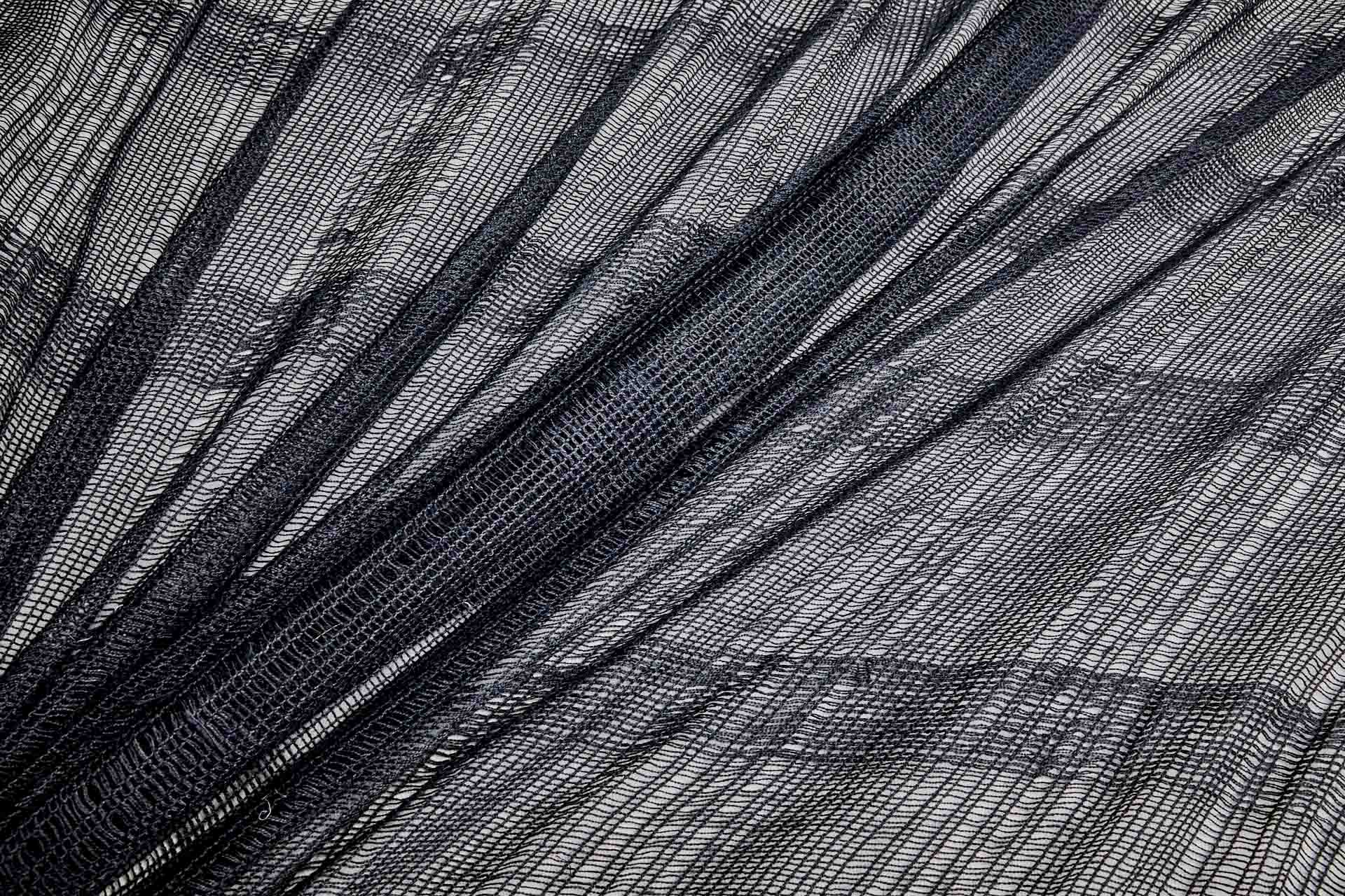 Loose Weave Viscose Mesh Fabric - Black, image 5 of 10
