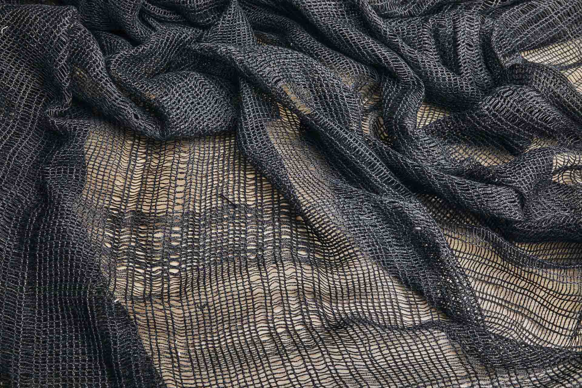 Loose Weave - Black Mesh