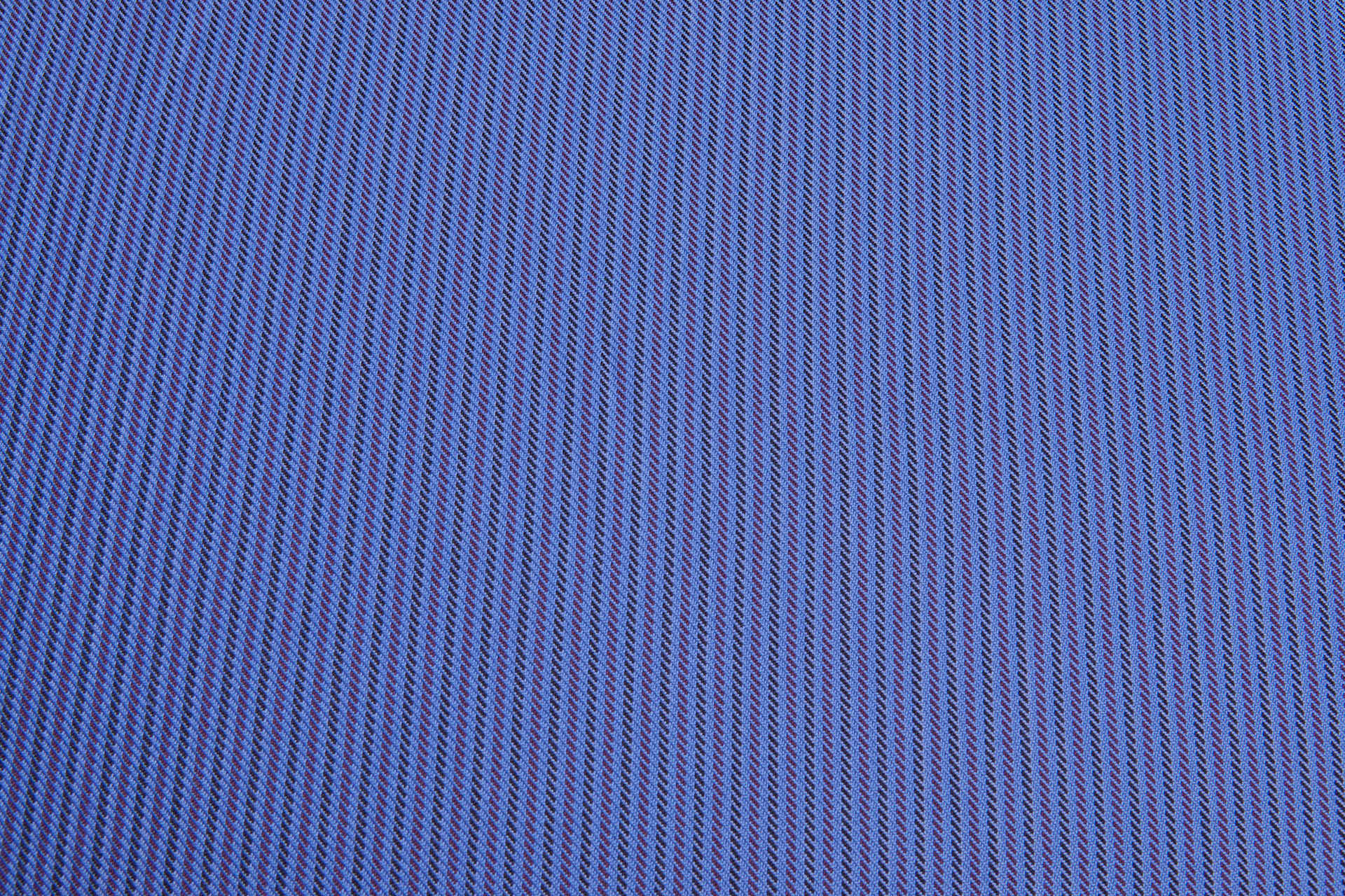 Striped Cotton Twill in Dark Berry Tones - Blue and Purple fabric, image 5 of 5