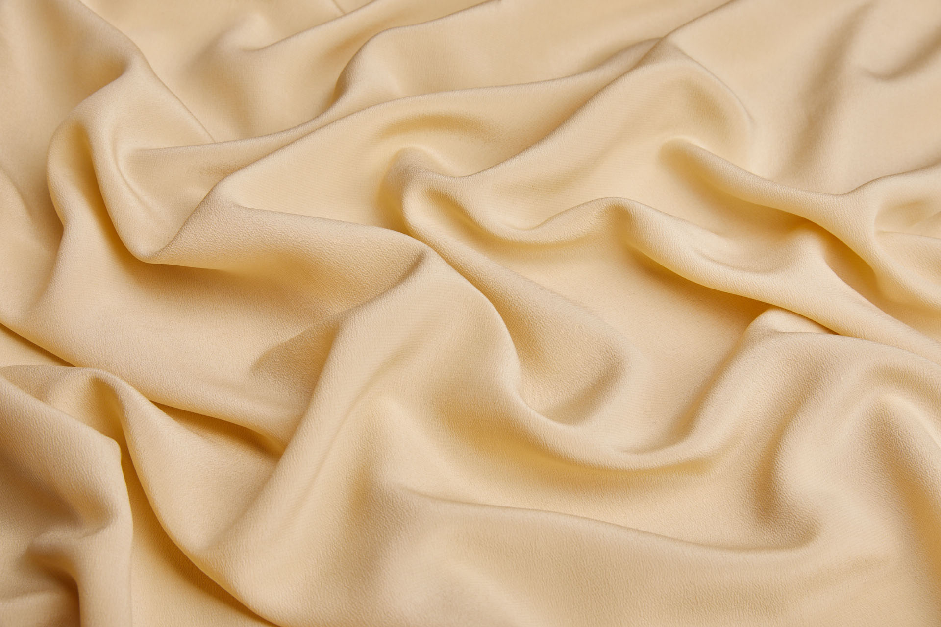 Sandy Gold Silk Crepe de Chine fabric, image 4 of 4