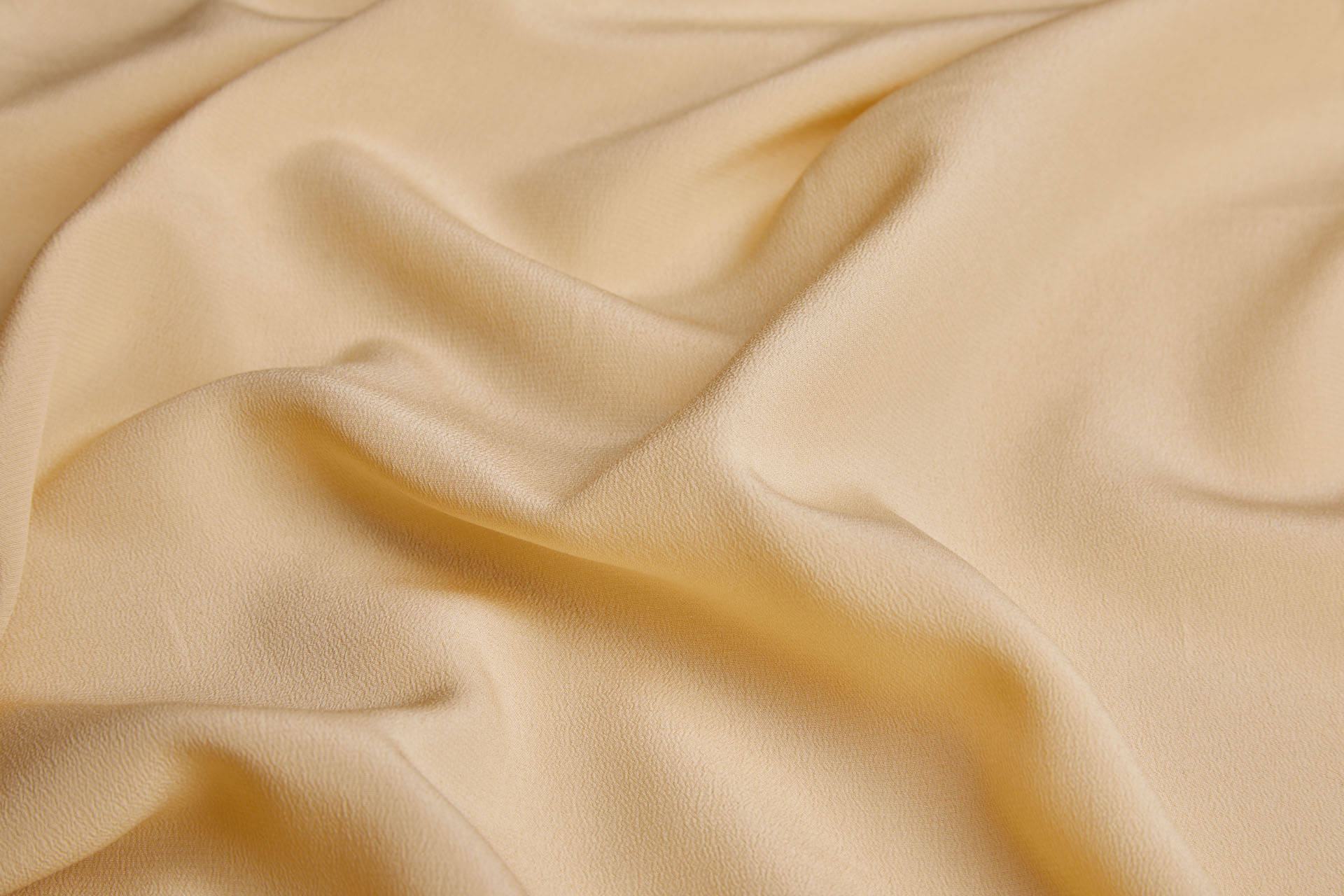 Sandy Gold Silk Crepe de Chine fabric, image 2 of 4
