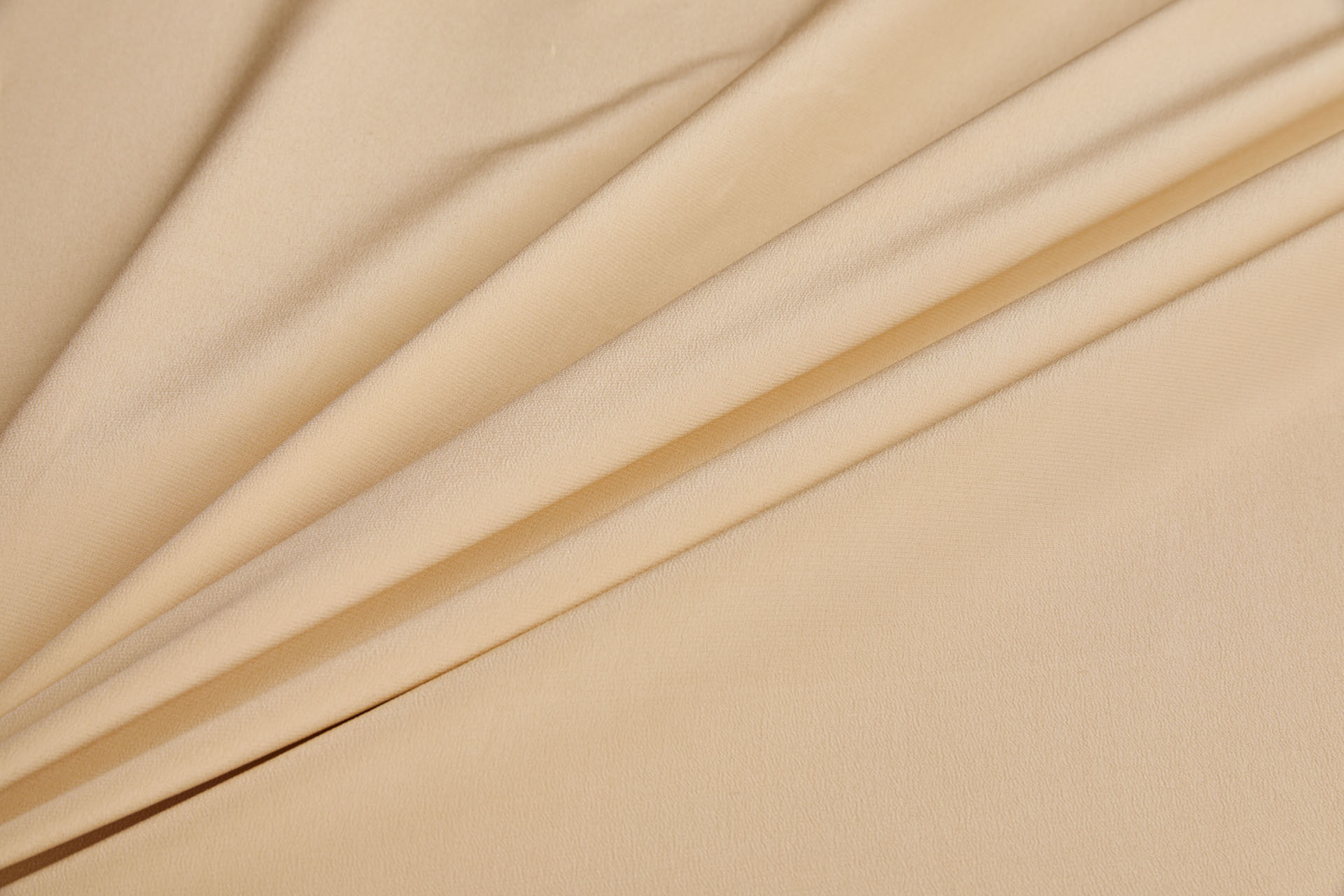 Sandy Gold Silk Crepe de Chine fabric, image 3 of 4