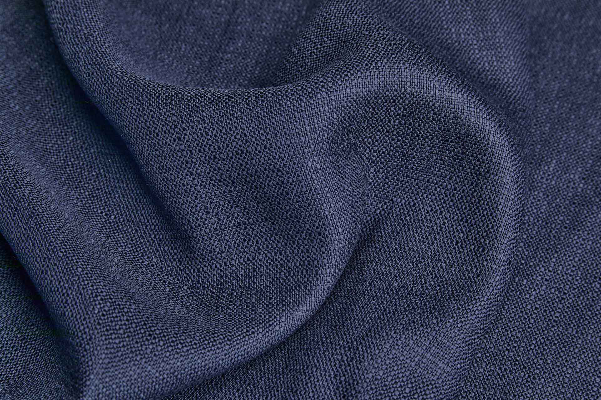 Textured Weave Linen - Navy fabric, image 3 of 4