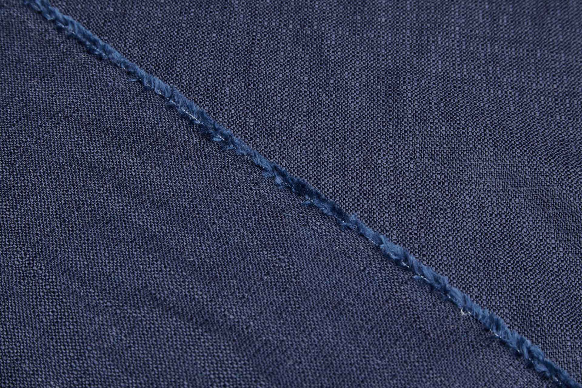 Textured Weave Linen - Navy fabric, image 4 of 4